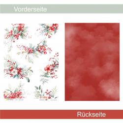 Beeren groß - Serie Winterbeeren - Designpapier